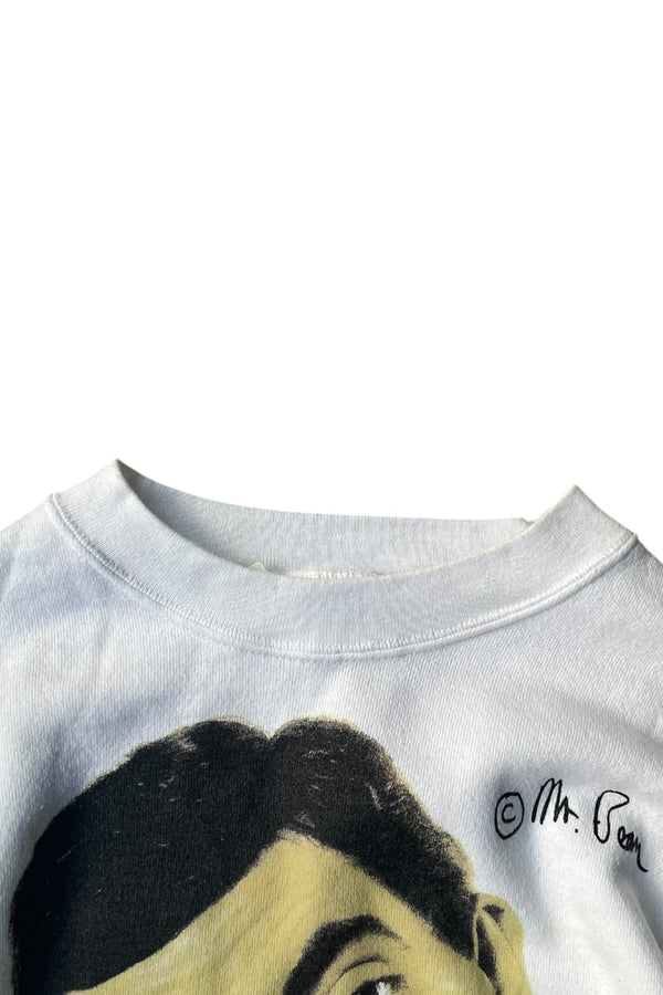 MADE IN USA 90'S MR.BEAN SWEATSHIRT / WHITE [SIZE: L USED]