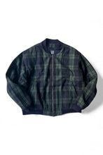 画像をギャラリービューアに読み込む, 88-90'S BLACK WATCH WOOL ZIP JACKET / CHECK [SIZE: L USED]

