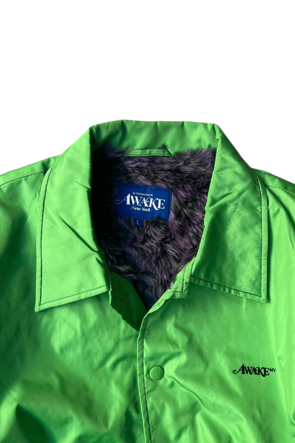 21AW NYLON COACH JACKET / GREEN [SIZE: L USED]