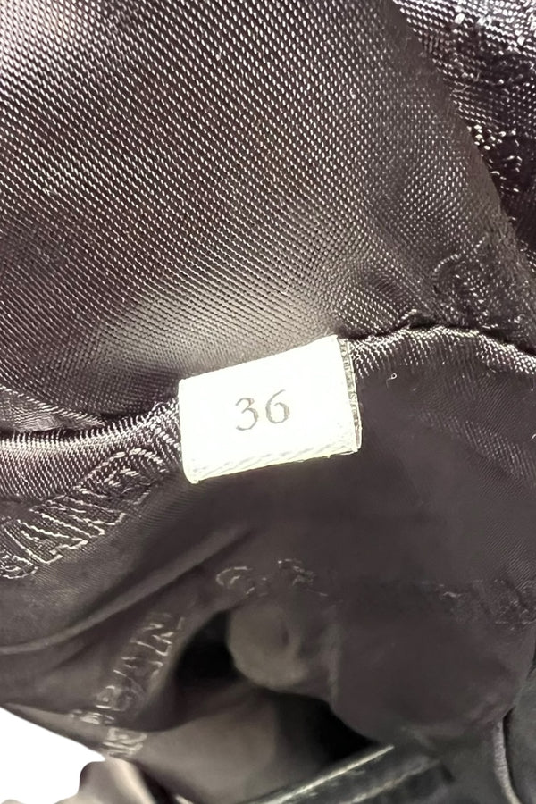 OVERSIZED LEATHER JACKET / BLACK [SIZE: 36 USED]