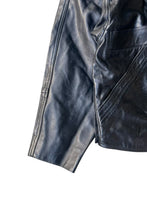 画像をギャラリービューアに読み込む, OVERSIZED LEATHER JACKET / BLACK [SIZE: 36 USED]

