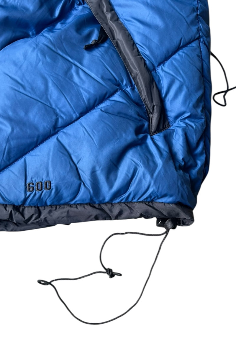 Y2K EARLY 00'S 600FILL GOOSE DOWN VEST / BLUE [SIZE: L USED]