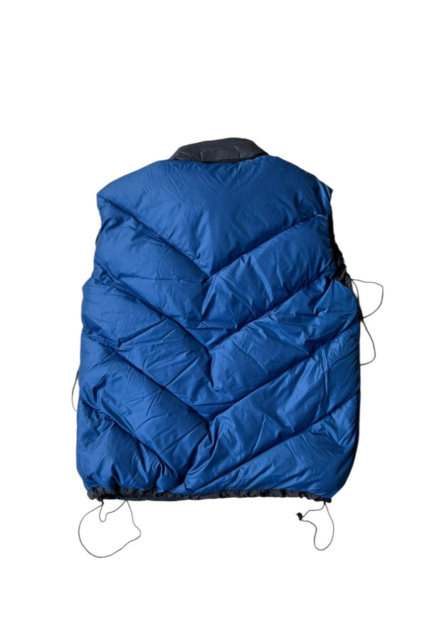 Y2K EARLY 00'S 600FILL GOOSE DOWN VEST / BLUE [SIZE: L USED]
