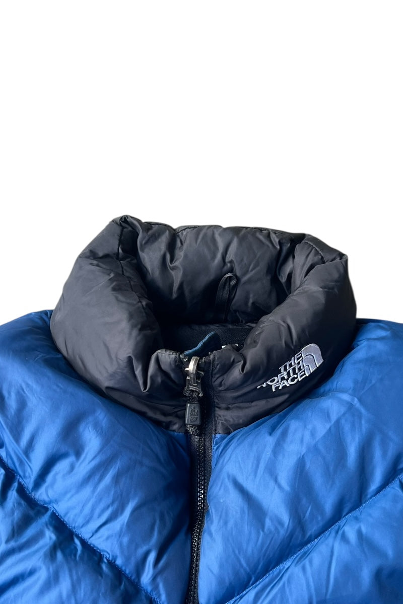 Y2K EARLY 00'S 600FILL GOOSE DOWN VEST / BLUE [SIZE: L USED]