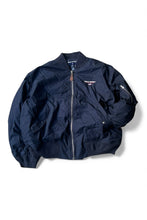 画像をギャラリービューアに読み込む, 90'S MA-1 TYPE REVERSIBLE DOWN JACKET / NAVY [SIZE: XL USED]
