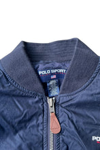 画像をギャラリービューアに読み込む, 90'S MA-1 TYPE REVERSIBLE DOWN JACKET / NAVY [SIZE: XL USED]
