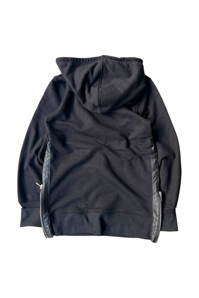 MADE IN USA SIDE-ZIP SWEAT HOODIE / BLACK [SIZE: S USED]