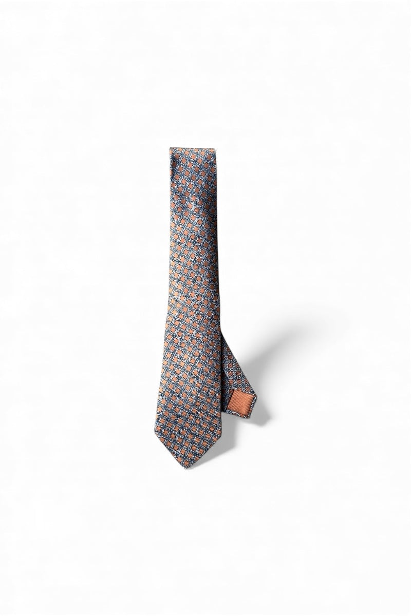 MADE IN FRANCE SILK NECKTIE / ORANGE [SIZE: ONE SIZE USED]