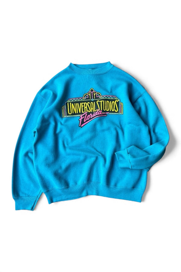 90'S UNIVERSAL STUDIOS FLORIDA SWEATSHIRT / BLUE [SIZE: L USED]