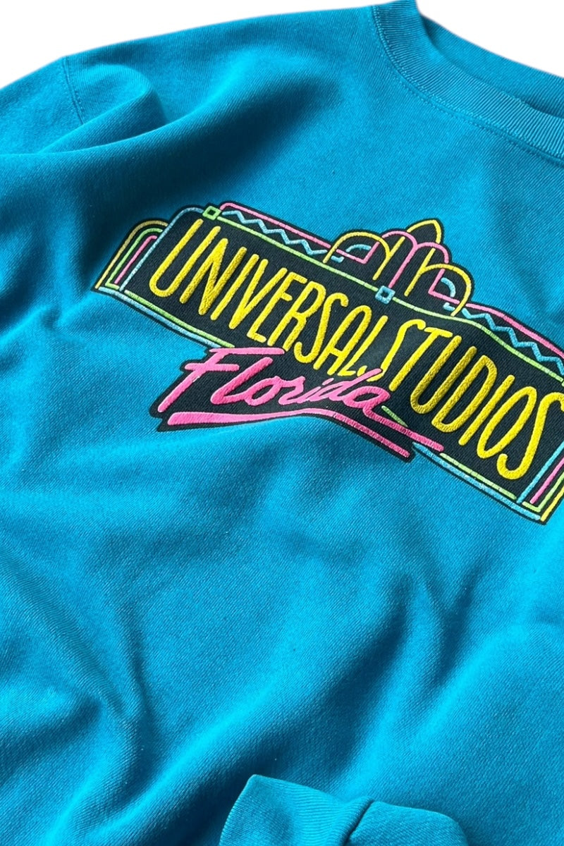 90'S UNIVERSAL STUDIOS FLORIDA SWEATSHIRT / BLUE [SIZE: L USED]