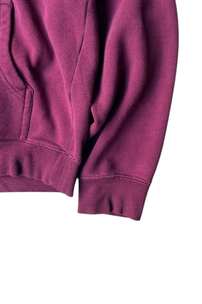 PRINT PULLOVER SWEAT HOODIE / WINE RED [SIZE: S USED]