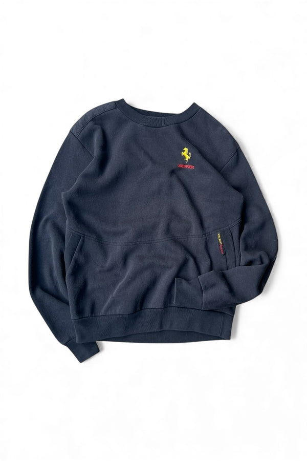 90'S ONE POINT LOGO SWEATSHIRT / BLACK [SIZE: XL USED]