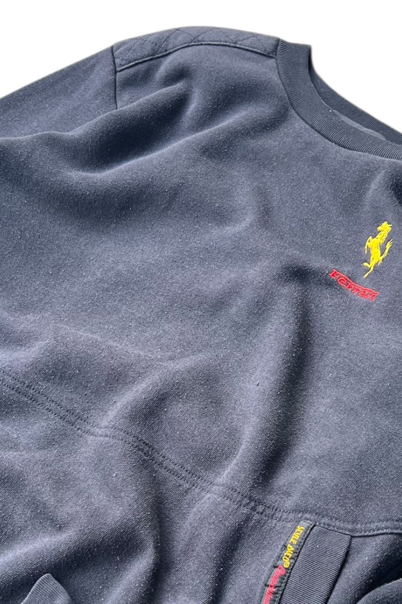 90'S ONE POINT LOGO SWEATSHIRT / BLACK [SIZE: XL USED]