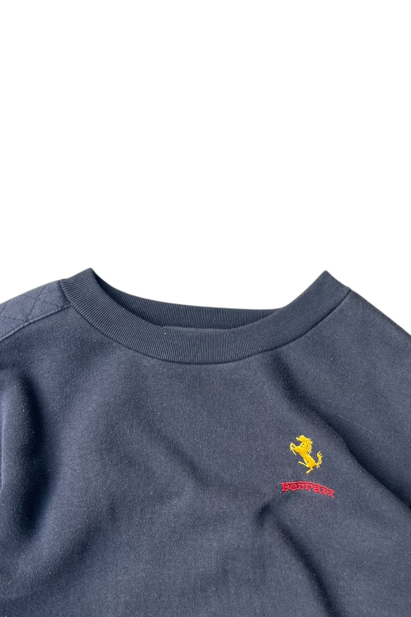 90'S ONE POINT LOGO SWEATSHIRT / BLACK [SIZE: XL USED]