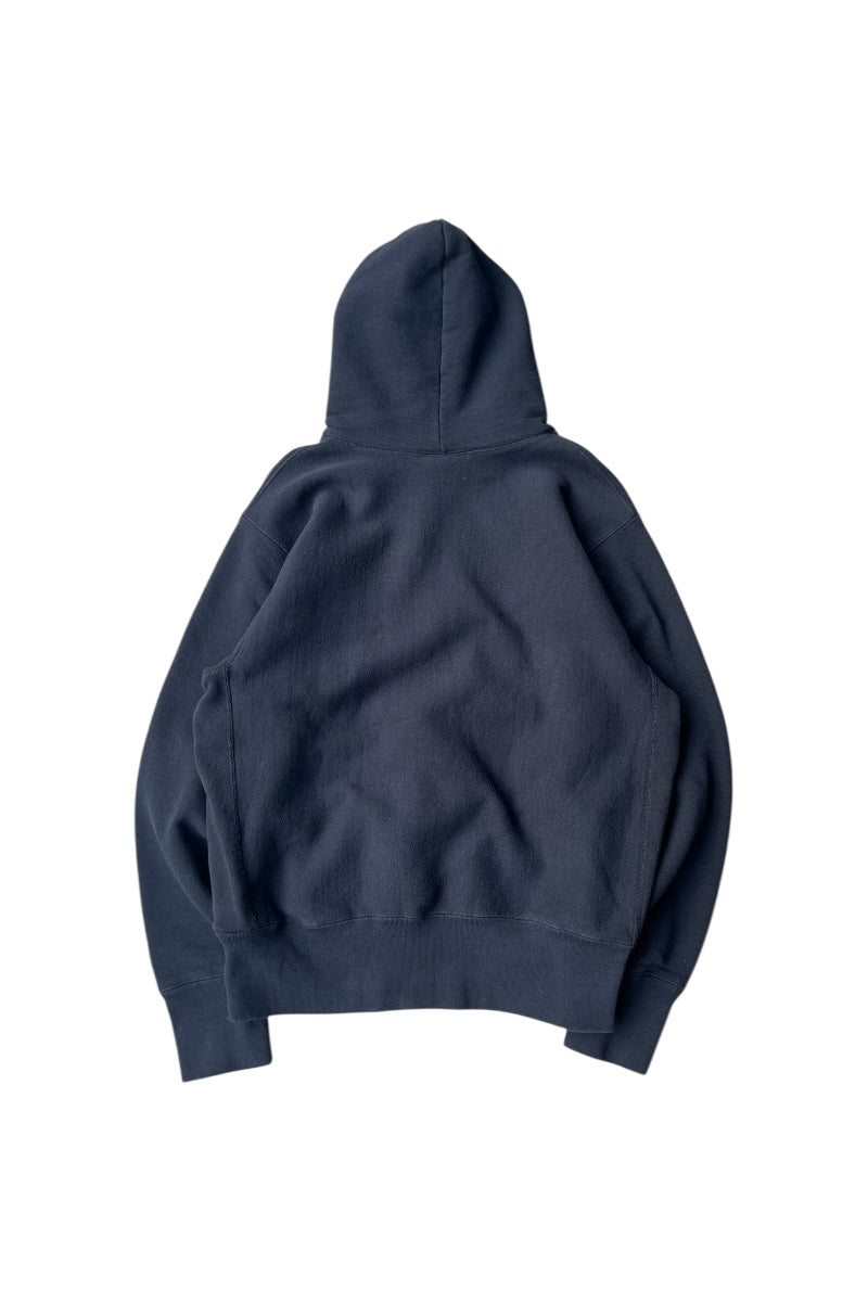 #232 12OZ CROSS-KNIT PULLOVER HOODED / BLACK [SIZE: L USED]