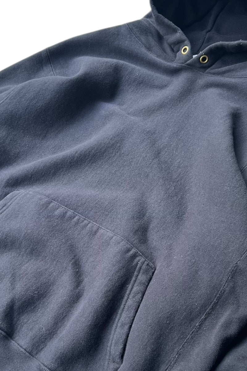 #232 12OZ CROSS-KNIT PULLOVER HOODED / BLACK [SIZE: L USED]