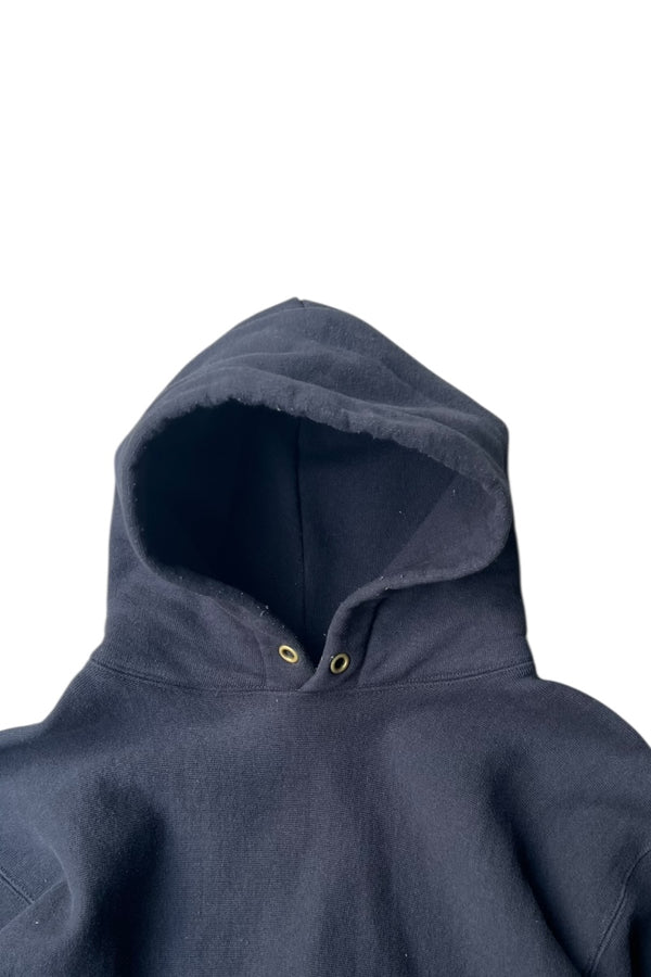 #232 12OZ CROSS-KNIT PULLOVER HOODED / BLACK [SIZE: L USED]