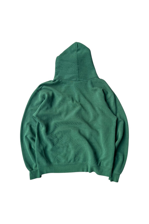 90'S DAMIEN PRINT HOODIE SWEATSHIRT / GREEN [SIZE: S USED]