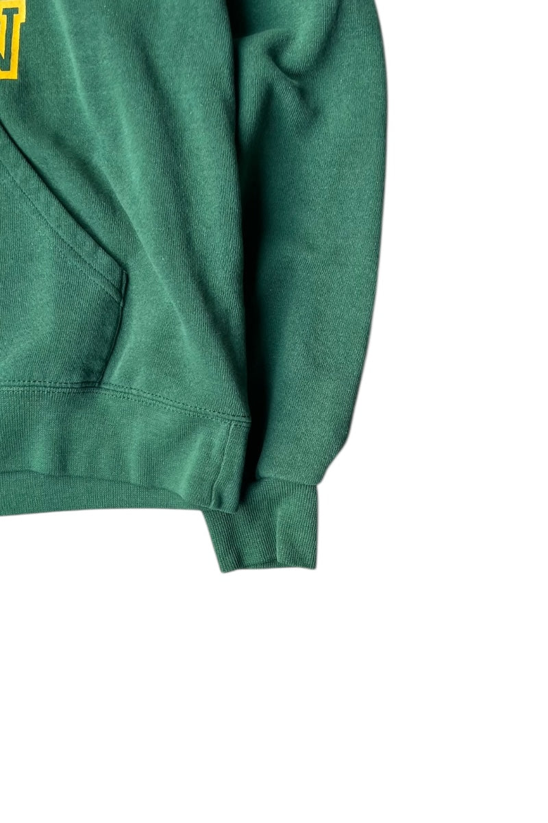 90'S DAMIEN PRINT HOODIE SWEATSHIRT / GREEN [SIZE: S USED]