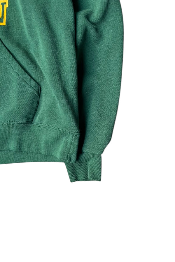 90'S DAMIEN PRINT HOODIE SWEATSHIRT / GREEN [SIZE: S USED]