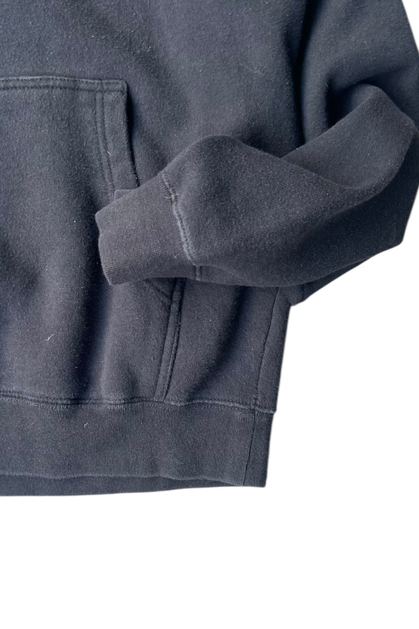 LOGO BACK PRINT SWEAT HOODIE / BLACK [SIZE: M USED]