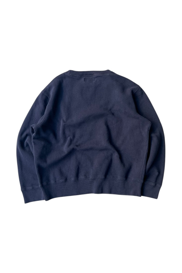 90'S ONE POINT LOGO SWEATSHIRT / NAVY [SIZE: M USED]