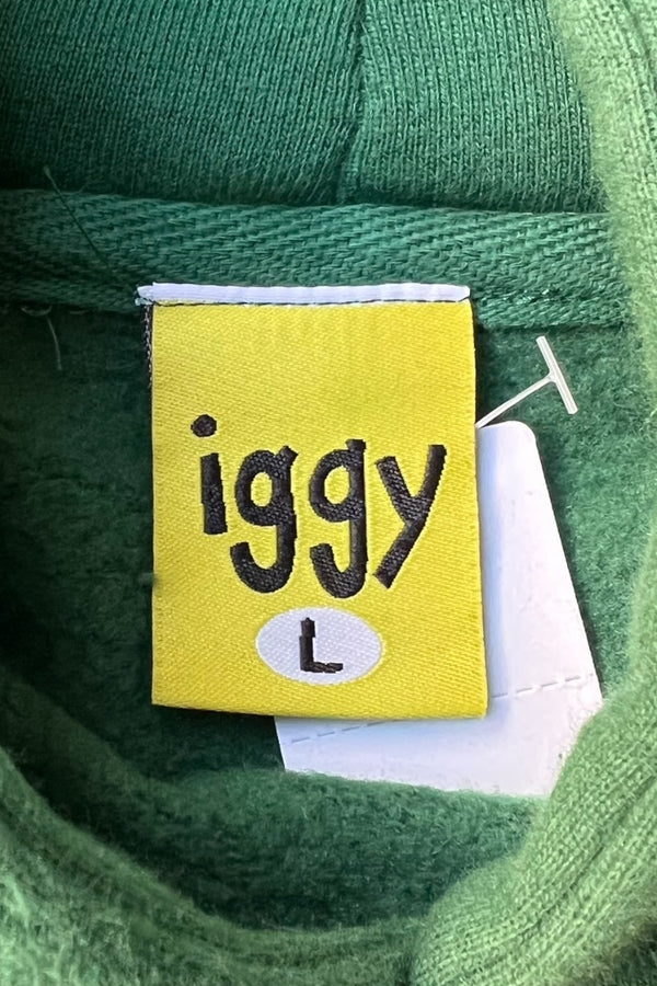 PRINT HOODIE SWEATSHIRT / GREEN [SIZE: L USED]