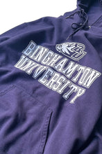 画像をギャラリービューアに読み込む, ECO COLLEGE SWEAT HOODIE / NAVY [SIZE: M USED]
