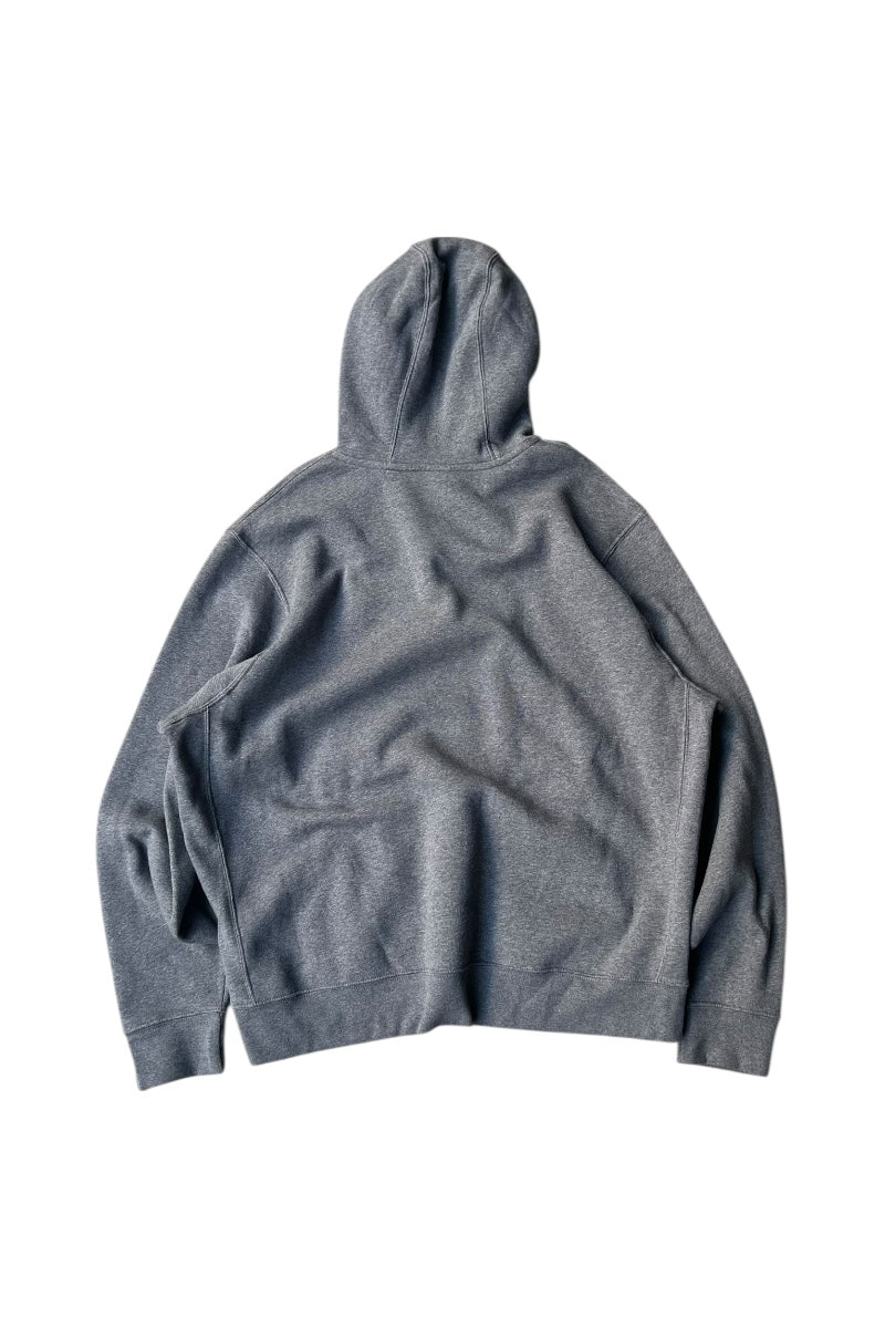 JUST DO IT LOGO PULLOVER SWEAT HOODIE / GRAY [SIZE: XL USED]