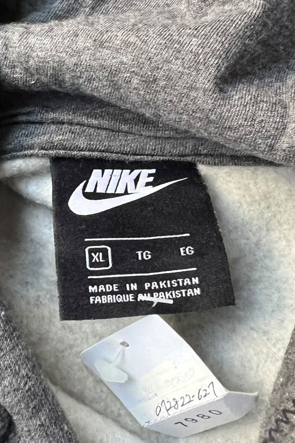 JUST DO IT LOGO PULLOVER SWEAT HOODIE / GRAY [SIZE: XL USED]