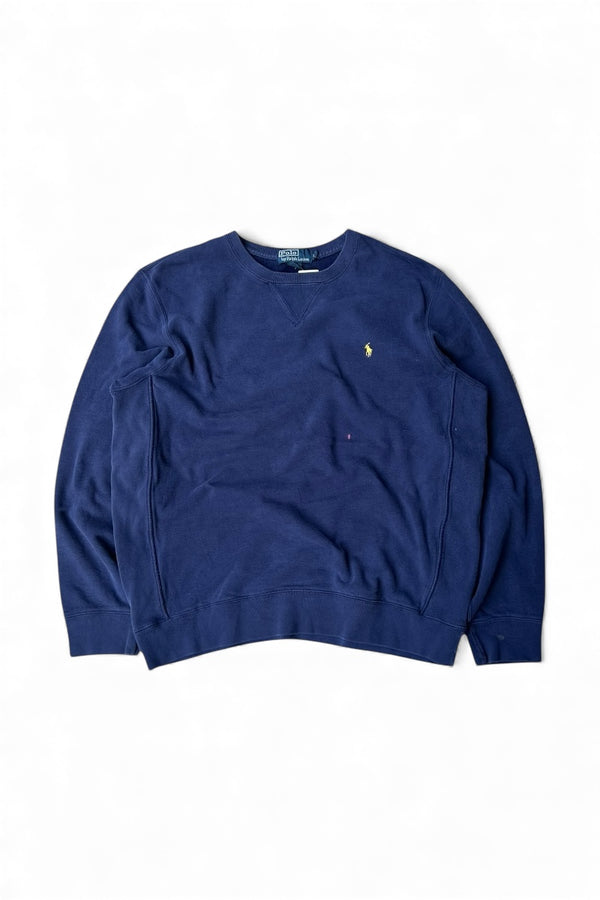 90'S ONE POINT SWEATSHIRT / NAVY [SIZE: L USED]
