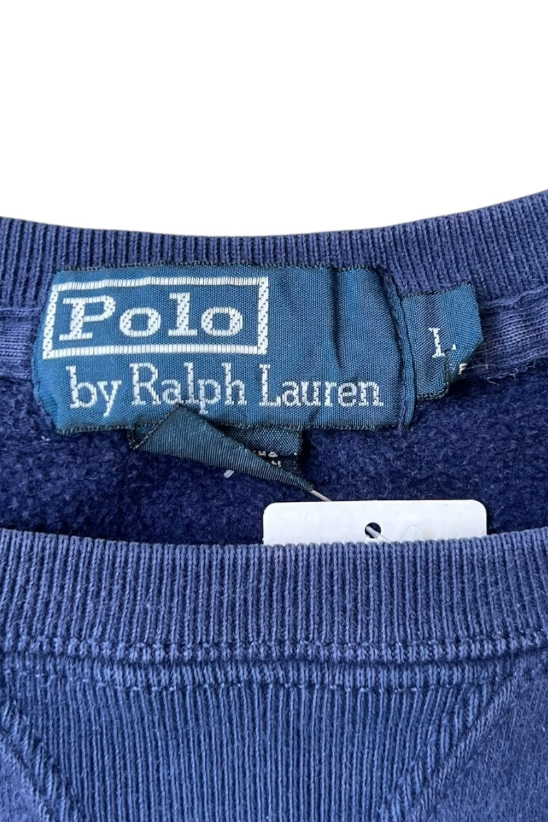90'S ONE POINT SWEATSHIRT / NAVY [SIZE: L USED]