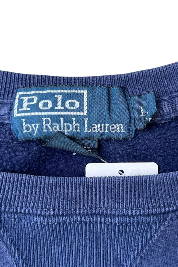 90'S ONE POINT SWEATSHIRT / NAVY [SIZE: L USED]