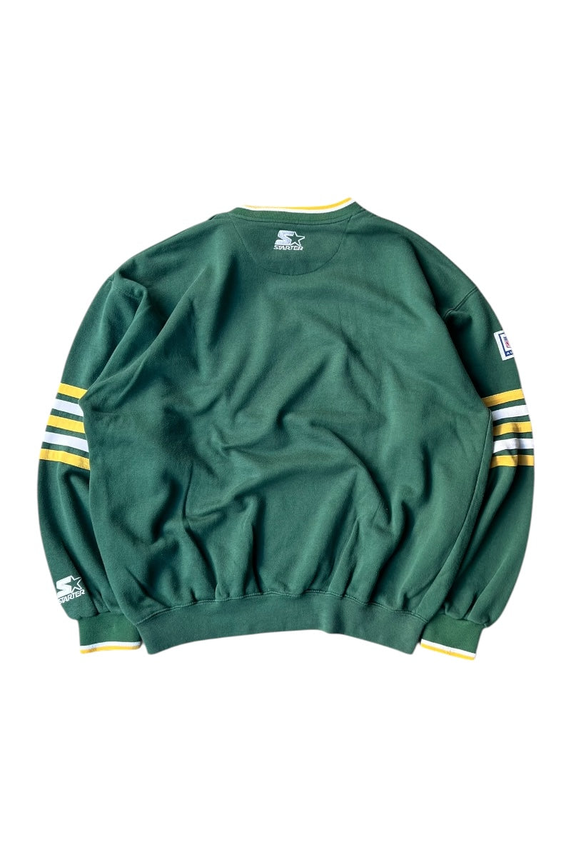 90'S PACKERS LOGO SWEATSHIRT / GREEN [SIZE: XL USED]