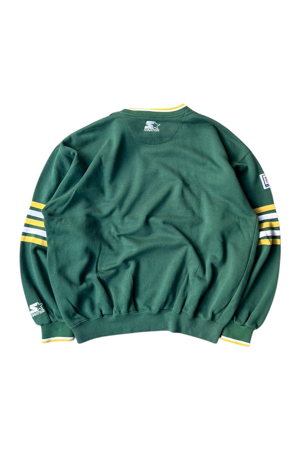90'S PACKERS LOGO SWEATSHIRT / GREEN [SIZE: XL USED]