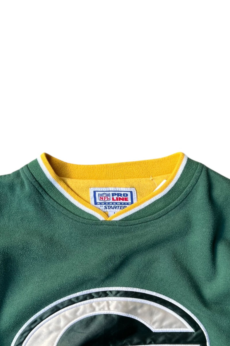 90'S PACKERS LOGO SWEATSHIRT / GREEN [SIZE: XL USED]
