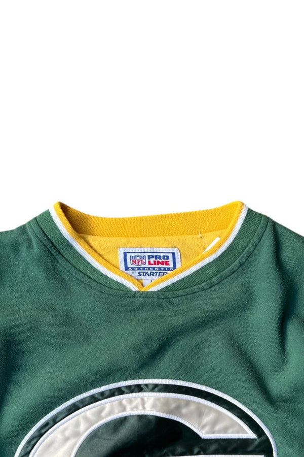 90'S PACKERS LOGO SWEATSHIRT / GREEN [SIZE: XL USED]