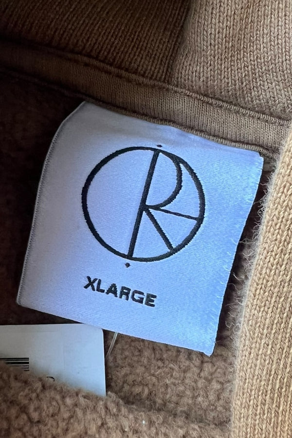 MADE IN PORTUGAL 21'S ONE POINT LOGO SWEAT HOODIE / BROWN [SIZE: XL USED]