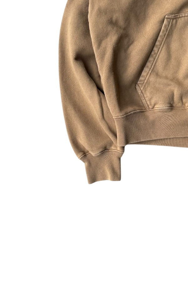 MADE IN PORTUGAL 21'S ONE POINT LOGO SWEAT HOODIE / BROWN [SIZE: XL USED]