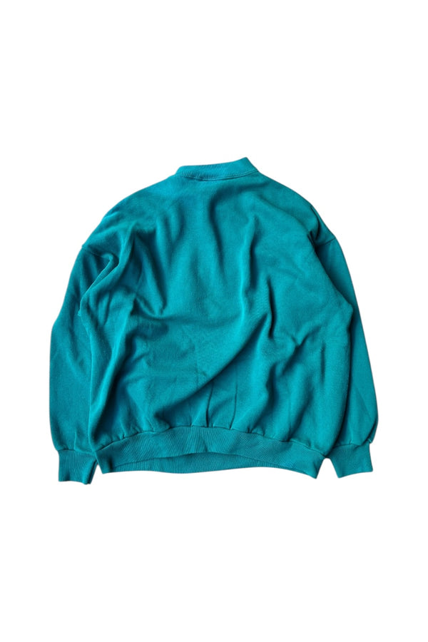 MADE IN USA CHARACTER PRINT SWEATSHIRT / GREEN [SIZE: XL USED]