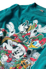 画像をギャラリービューアに読み込む, MADE IN USA CHARACTER PRINT SWEAT SHIRT / GREEN [SIZE: XL USED]
