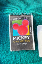 画像をギャラリービューアに読み込む, MADE IN USA CHARACTER PRINT SWEAT SHIRT / GREEN [SIZE: XL USED]
