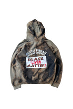 画像をギャラリービューアに読み込む, BLACK LIVES MATTER PULLOVER BLEACH SWEAT HOODIE / BLACK [SIZE: L USED]
