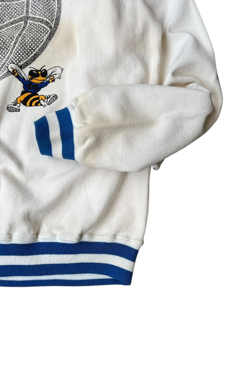 MADE IN USA 90'S NBA CHARLOTTE HORNETS SWEATSHIRT / WHITE [SIZE: L USED]