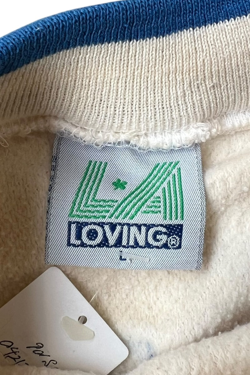 MADE IN USA 90'S NBA CHARLOTTE HORNETS SWEATSHIRT / WHITE [SIZE: L USED]