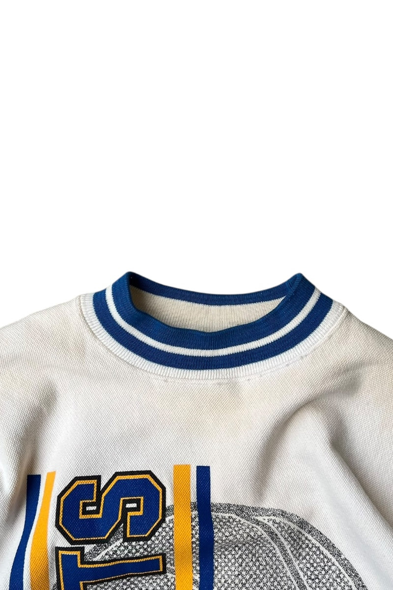 MADE IN USA 90'S NBA CHARLOTTE HORNETS SWEATSHIRT / WHITE [SIZE: L USED]