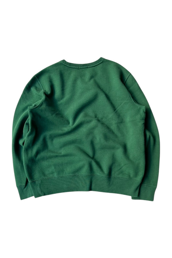 ONE POINT SWEATSHIRT / GREEN [SIZE: L USED]