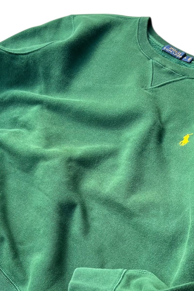 ONE POINT SWEATSHIRT / GREEN [SIZE: L USED]