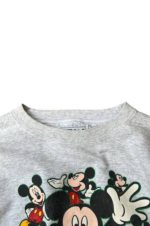 MADE IN USA 90'S MICKEY SWEATSHIRT / GRAY [SIZE: XL USED]