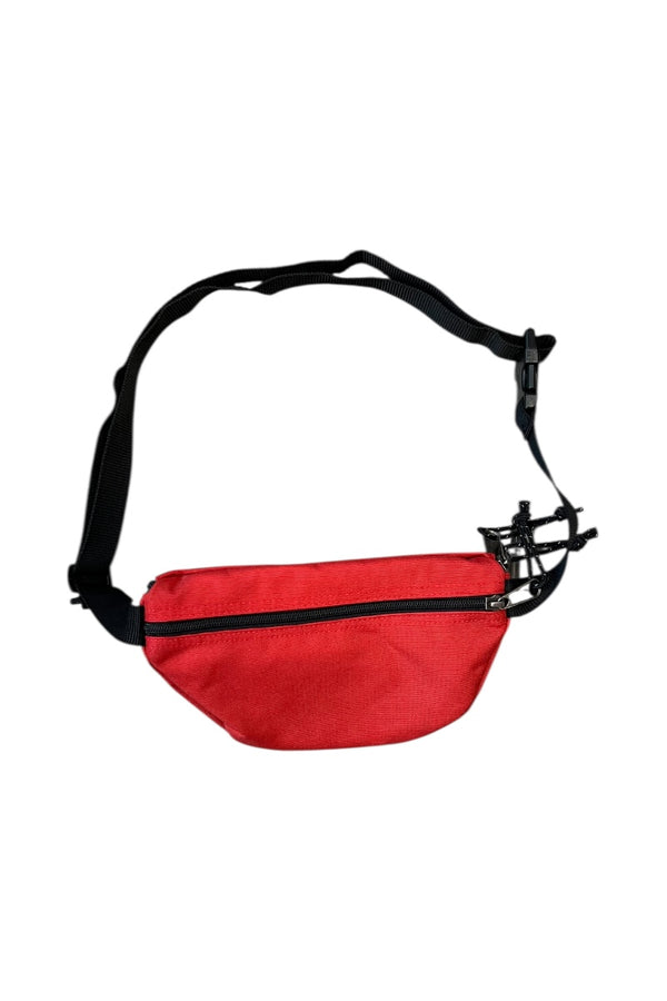 NYLON SHOULDER POUCH BAG / RED [SIZE: ONE SIZE]